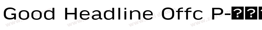Good Headline Offc P字体转换